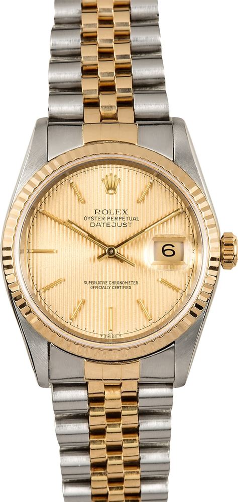 rolex tapestry 1990|bob's rolex 16233.